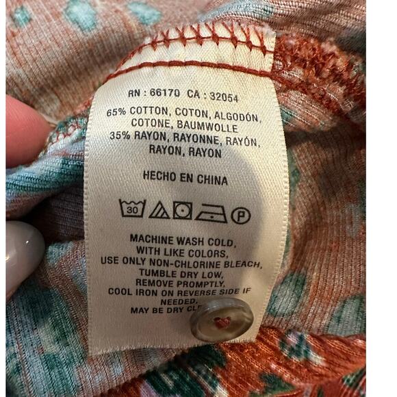 Anthropologie from the Heart of Building 13 Women’s Button-Down – Rust – Size 0 - Picture 5 of 8